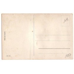 n°18957 - Carte à plume - Flamant Rose sur une plage