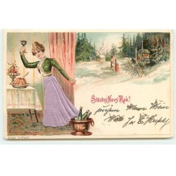 n°18967 - Carte Gaufrée -...