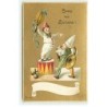n°18986 - Gruss vom Carneval - Enfants déguisés en clowns, et tenant des instruments de musique