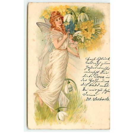 n°18998 - Une fée avec des fleurs