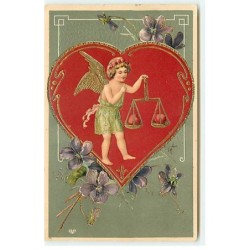 n°19000 - Carte gaufrée -...