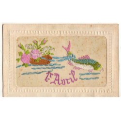 n°19053 - Carte Brodée -...