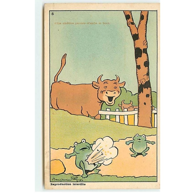 n°19062 - B. Rabier - La chétive pécore s'enfal si bien - Grenouille
