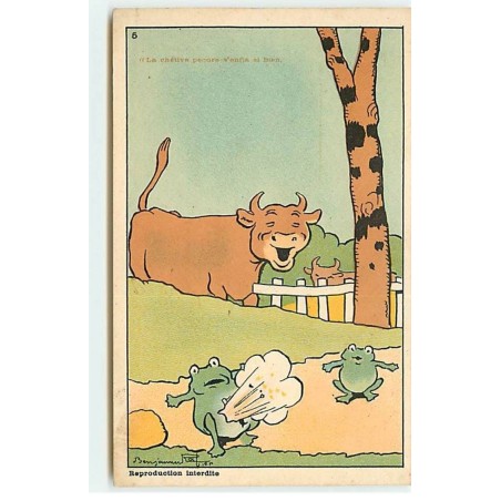n°19062 - B. Rabier - La chétive pécore s'enfal si bien - Grenouille