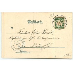 n°19076 - Anges gardiens apportant un sapin et des cadeaux à un enfant dormant