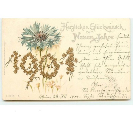 n°10844 - Carte Fantaisie - 1901 - Oeillet