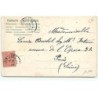 n°19100 - Carte Gaufrée - Enfants parmi des trèfles et du myosotis