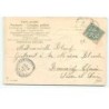 n°19110 - Carte Gaufrée - Joyeuses Pâques - Jeune femme, et fillette sur un banc avec un mouton