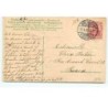 n°19113 - Carte Gaufrée - Gesegnetes Osterfest - Ange tenant des fleurs