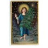 n°19125 - Carte Gaufrée - A Merry Christmas to You - Un Ange apportant un sapin