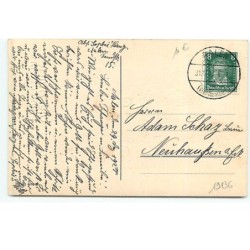 n°19136 - Viel Glück im neuen Jahre - Couple d'enfants sur une moto fleurie