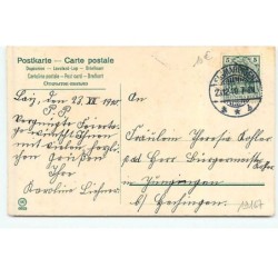 n°19167 - Gesegnete Weihnachten - Ange avec une guirlande de roses