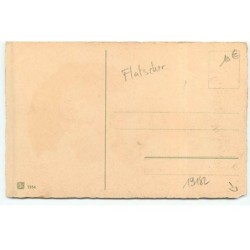 n°19182 - Flatscher - Gelukkig Nieuwjaar - Fillette se protégeant de la neige avec un parapluie, portant des cadeaux