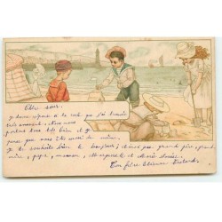 n°19200 - Enfants sur une...