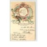 n°1087 - Gott grüsse Dich - Angelot - Carte avec paillettes