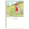 n°19211 - P. Ebner - MM Vienne n°1384 - Zwei hafenfüss - Grenouille sortant de l'eau et effrayant un couple d'enfants
