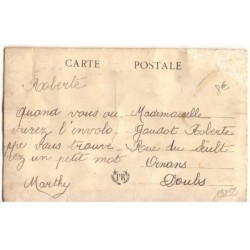 n°19255 - Carte Brodée - Brins de muguet