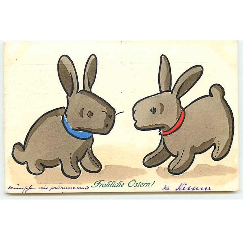 n°19269 - MM Vienne n°489 - Fröhliche Ostern - Deux Lapins
