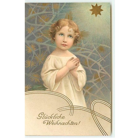 n°19294 - Glückliche Weihnachten - Fillette priant