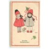 n°19308 - MM Vienne n°1075 - Pauli Ebner - Herzliche Neujahrsgruss - Deux Fillettes avec un petit cochon