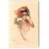 n°19315 - MM Vienne n°628 - Femme remettant son épingle dans son chapeau - coquelicot
