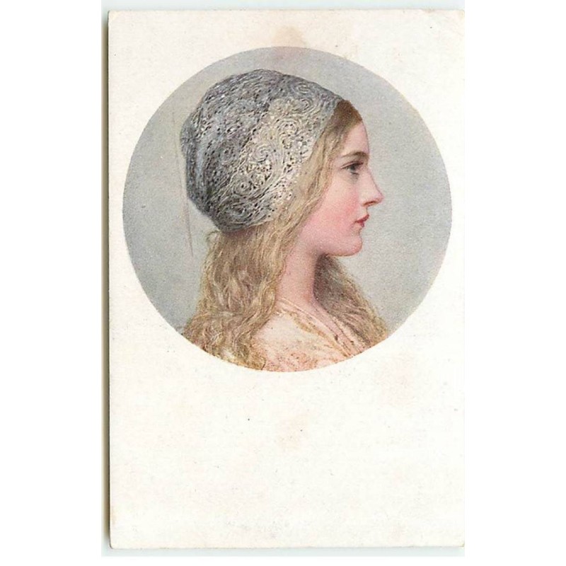 n°19316 - MM Vienne n°915 - Jeune femme de profil dans un médaillon