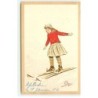 n°19358 - Pellegrini - Jeune fille sur des skis