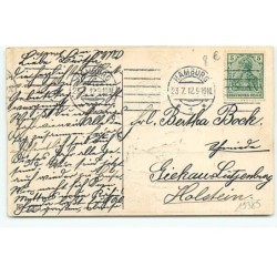 n°19385 - Carte Gaufrée - Herzlichen Glückwunsch zum Geburtstage - Garçon dans une barque pêchant des pièces d'or