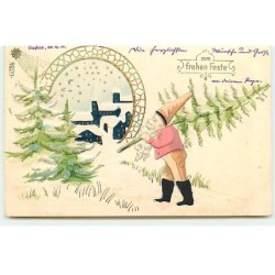 n°19391 - Carte Gaufrée -...