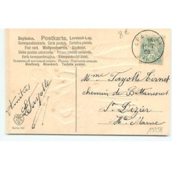 n°19398 - Carte Gaufrée - Dans les intervalles du jeu ... un peu - Couple jouant au tennis