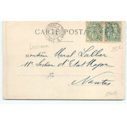 n°19409 - Lessieux - Jeune femme allongée tenant une fleur - Salammbo