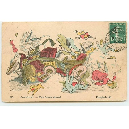 n°19413 - Xavier Sager - Casse-Gueule - Tout l'monde descend - Bouledogue