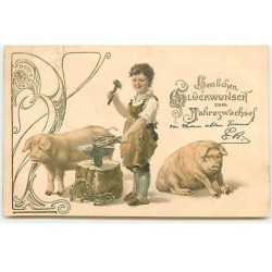n°19441 - Carte Gaufrée -...