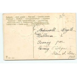 n°19447 - Carte Gaufrée - Fillette caressant un chat