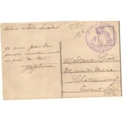 n°19452 - Carte Brodée - Honneur aux Braves - Médaille