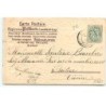 n°19483 - Carte Gaufrée - Bonne Année - Lutins attrapant des pièces d'or tombant de fleurs - champignon