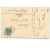 n°10899 - Carte Fantaisie Gaufrée - Angelots et cariole de trèfles