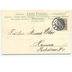 n°10900 - Carte Fantaisie Gaufrée - Angelots dans les nuages