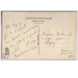 n°1953 - Cartes Brodée - 1er Avril - Pochette avec sa carte - Fer à cheval