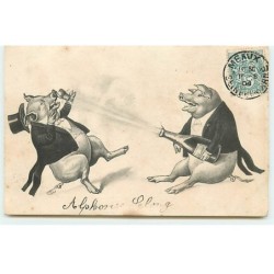 n°19544 - Cochon en costume...