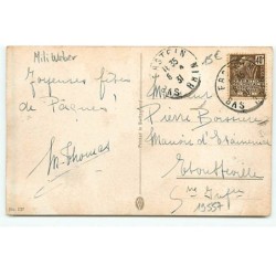 n°19557 - Mili Weber - Garçon avec un chapeau champignon