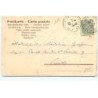 n°19565 - Carte Gaufrée - Joyeuses Pâques - Lièvres et enfants portant des oeufs, et des poussins