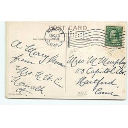 n°19566 - Carte Gaufrée - Ellen H. Clapsaddle - I bring you Christmas Greeting - Fillette avec du Gui