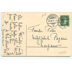 n°19573 - Carte Gaufrée - Herzlichen Glückwunsch zum neuen Jahre - Homme jouant de l'hélicon