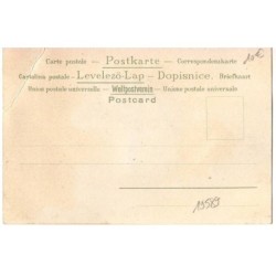 n°1959 - Lot de 6 cartes - Fillette et Arlequin sur la plage - Pêche
