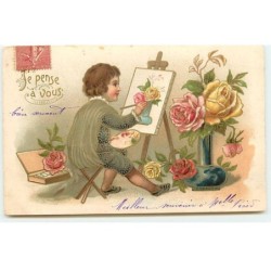 n°19594 - Carte Gaufrée -...
