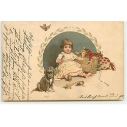 n°19600 - WT -  Chien près...