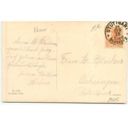 n°19605 - Pauli Ebner - MM Vienne n°1009 - Fillette portant un cadeau et un bouquet