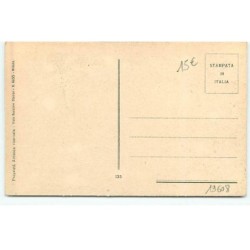 n°19608 - E.B. - Jeune femme avec des roses dans les cheveux, assise près d'une lampe, regardant un papillon