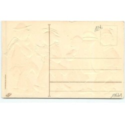 n°19641 - Carte Gaufrée - Enfants chantant et jouant de la musique n°4
